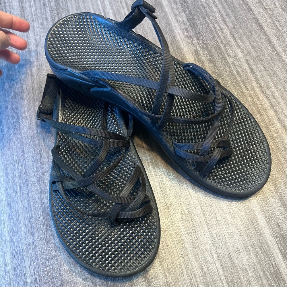Chaco Black Strappy Sandals